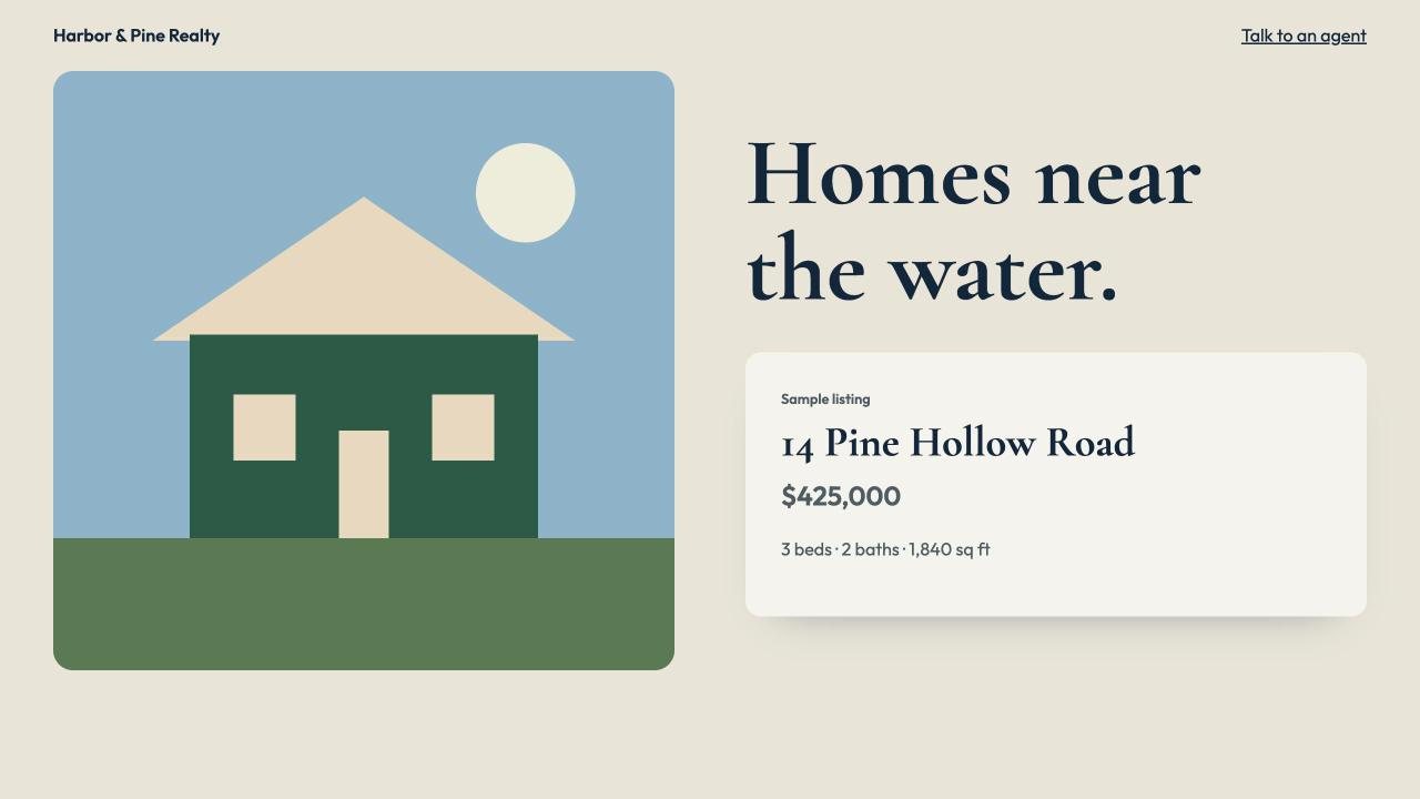Harbor & Pine concept imagery